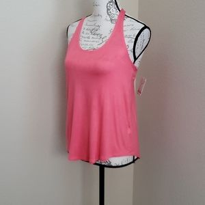 Mudd coral pink racer back tank top Small